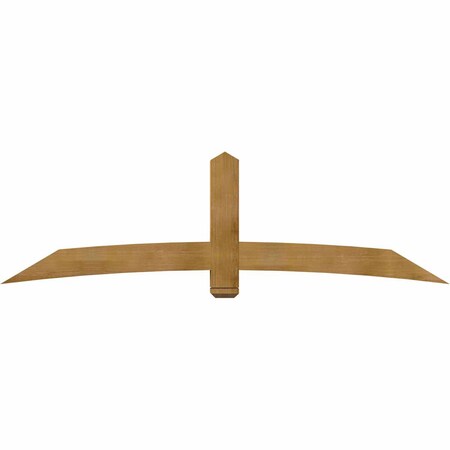 Ekena Millwork Bellingham Rough Sawn Timber Gable Bracket, Western Red Cedar, 96"W x 28"H x 6"D x 6"F, 7/12 Pitch GBW096X28X0606BEL00RWR